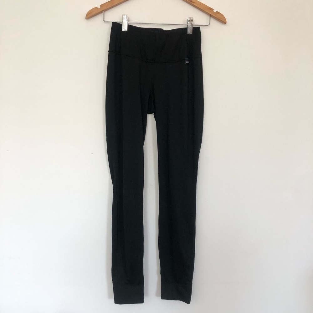 Patagonia Black High-Waisted Capilene Base Layer Pants